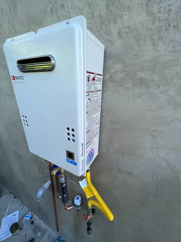 Tankless water heater installation for Roberts Mill Run homes